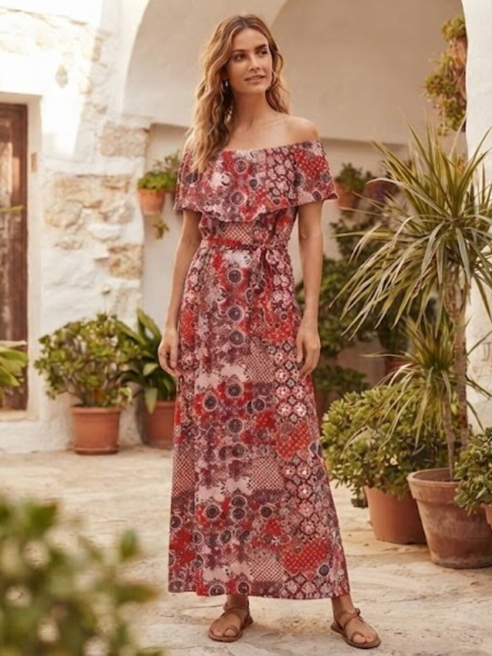 Baltic Born Off-Shoulder Maxi Dress